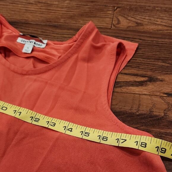 Country Road Women's Rust Tank Top Size XL Loose Fit Vacation Summer Flowy Loose - Picture 5 of 8